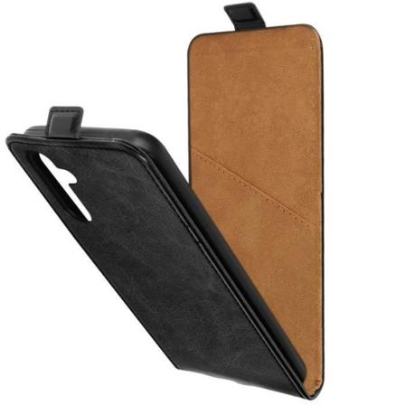 Taske til Samsung Galaxy A34 5G - AVIZAR - Vertical Flip - Sort - Kortholder Svart