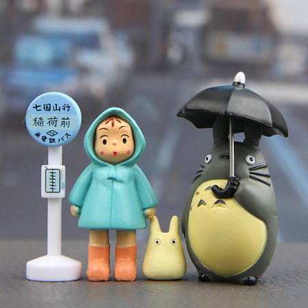 4 stk/parti 3-5 cm Anime My Neighbor Totoro Action Figur Toy Hayao