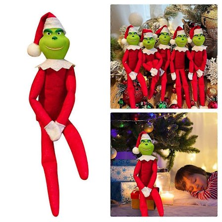 Jul Grinch Plyschdockor Leksaker Dekoration Prydnader Present