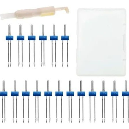 12 stk symaskine tvillingnåle dobbelt tvillingnåle KLB