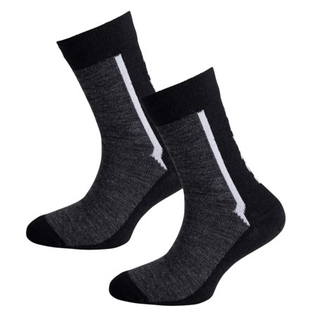 Ulvang Ultra Junior 2-pack Children ski socks Grey 25-27