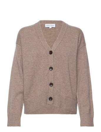Davida Cashmere | V-Neck Wide Cardigan | M