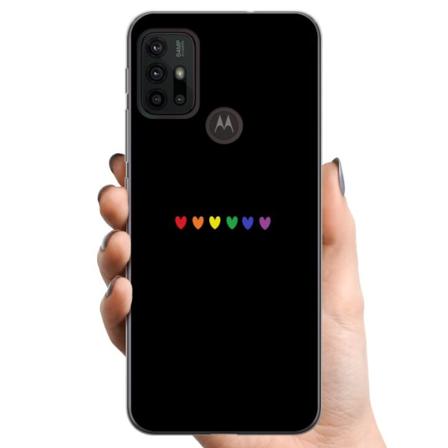 Motorola Moto G30 TPU Matkapuhelimen kuori Ylpeä Sydämet