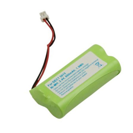 Batteri til trådløs telefon Audioline DECT 5015 NiMH 2.4V 800mAh 1.9Wh Grønn