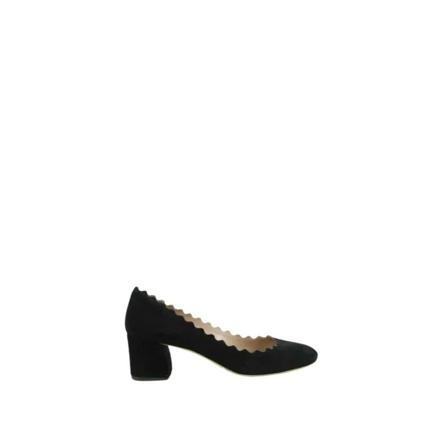 Chloé Pre-owned, Pre-owned Leather heels Zwart, Dames, Maat:38 EU,leer