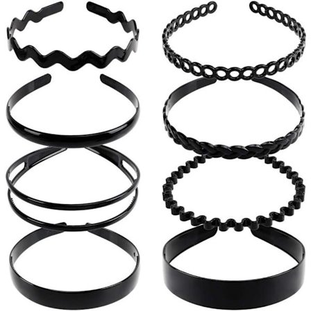 Pieces Dame Piger Hårt Plast Diadem Hårsløjfe Sort[DS]