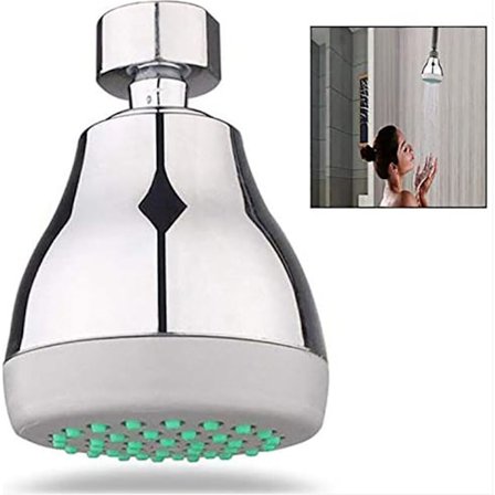 Solcelledrevet brusehoved til swimmingpool og campingbruser