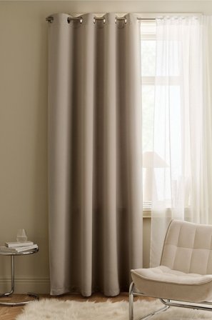 &Home - Mørklægningsgardin Linnie 1-pak - Beige - Mørklægningsgardiner - 220 - Fra Homeroom