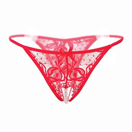 Plus-kokoinen pitsiset alushousut seksiin avoimella haaralla helmillä koristeltuilla nauhoilla ja g-stringeillä seksikkäät läpinäkyvät alusvaatteet 