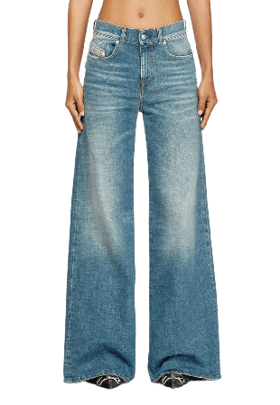 Diesel 1978 D-AKEMI Jeans Dam Blå 24