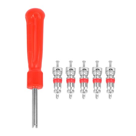 Verktyg Demonte Ventil Däck + 5 Ventil För Bil Cykel Motorcykel