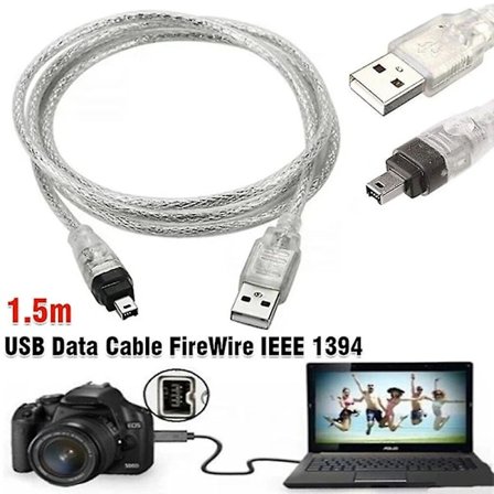 USB-kabel til Mini DV MiniDV FireWire IEEE 1394 HDV kamera til redigering på PC