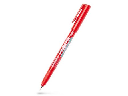 PENTEL Märkpenna perm. super fine röd - Lyreco - Kontorsmaterial - Pennor - Finelinerpennor