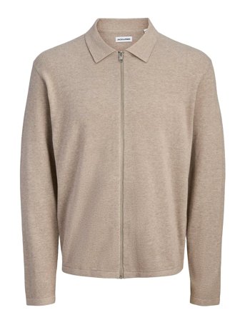 Jack & Jones Jjcole Knit Zip Cardigan - Beige - XL