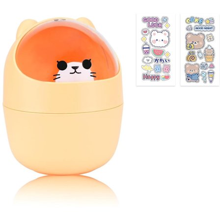 Affaldsspand, Bordaffaldsspand, Skraldespand, 12*12*16cm, Mini Skraldespand, Handy Skraldespand, Lille Mini Skraldespand til Bordplade, Skrivebord, 