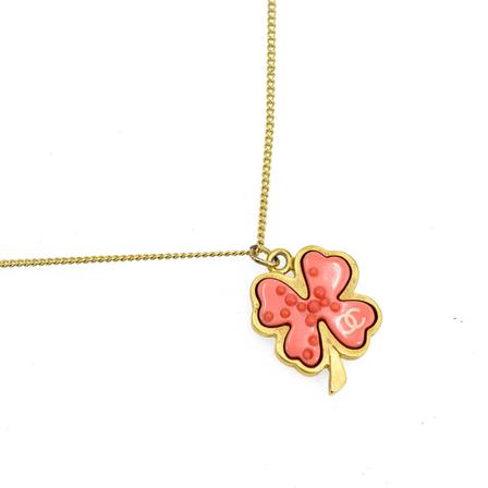 Chanel Vintage Pre-owned Chandra Necklace , Geel , Dames , Maat: ONE Size Vintage Sieraden