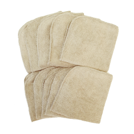 Summerville Organic Vaskekluter, Sand, 10 stk.