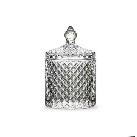 300/600 ml lasisäilytys, purkitettu timanttikarkkirasia, läpinäkyvä