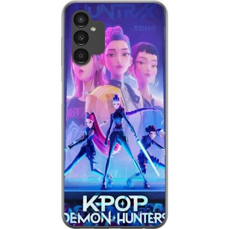 Kompatibel Mobilcover til Samsung Samsung Galaxy A04s K-Pop Demon Hunters handlingsmotive med futuristiske heltinder, neonlys og animeenergi, der skab