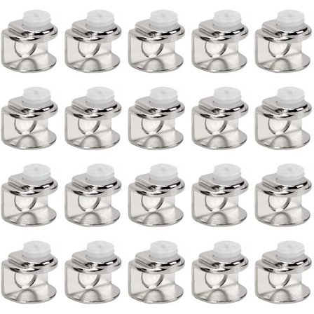 20 Glassfester, Glasshyllebærere, Justerbare Fester Kan Installere 4-9mm Tykt Glass