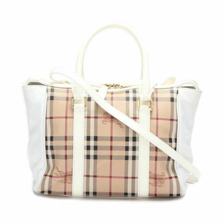 Burberry Vintage, Tote Bags Wit, Dames, Maat:ONE Size