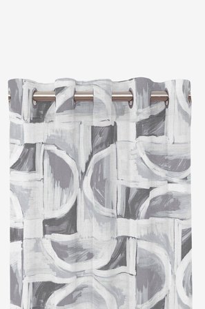Redlunds - Milton oljelängder - Grå - Öljettgardiner - 140X240 - Från Homeroom