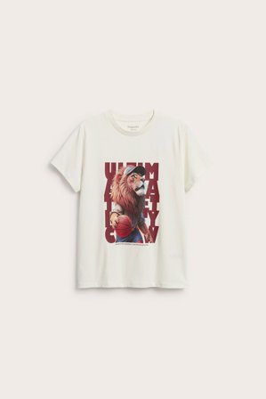 Kappahl | T-skjorte med trykk | Offwhite