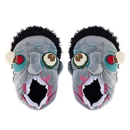 Skridsikre Halloween-hjemmesko Halloween Skør Zombie Hoved Varme Hjemmesko