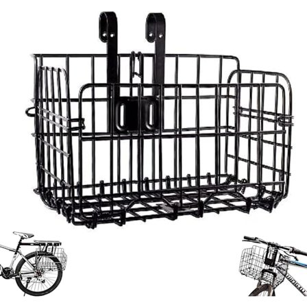 Pyöräkori, Taitettava Pyöräkori, Etupyörän Kori, Taitettavat Teräksestä Valmistetut Pyöräkorit, Asennus Ohjaustankoon