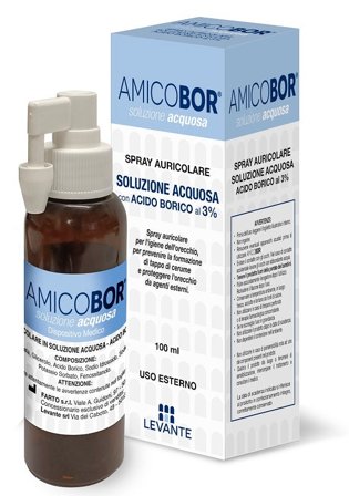 Soluzione Acquosa per Irrigazione Dell'orecchio Amicobor 100 ml