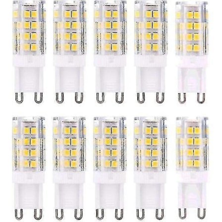 10-pack G9 LED-lampa 5W Varmvit 3000K Motsvarande 40W Halogenlampor 420 Lumen Ej Dimbar