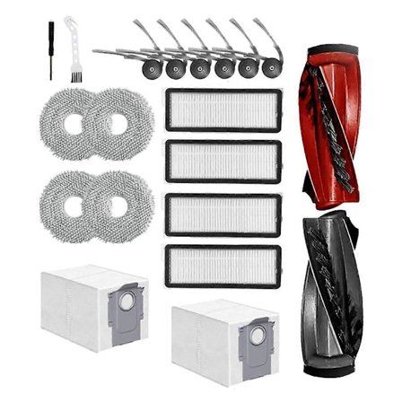 20 STK. til Qrevo Curve/P20 Pro Robotstøvsuger Tilbehør Udskiftning Hovedsidebørster Støvpose Moppe P