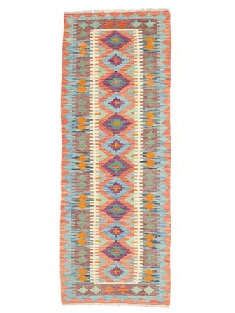 74X192 Alfombra Oriental Kilim Afghan Old Style De Pasillo Marrón/Naranja (Lana, Afganistán)
