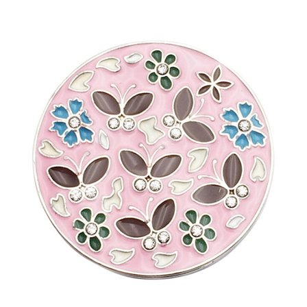 Vikbar väska handväska krok handväska väska blomform metall väska tabl