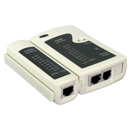 LogiLink WZ0010 Testverktøy for nettverkskabel RJ11, RJ12 og RJ45