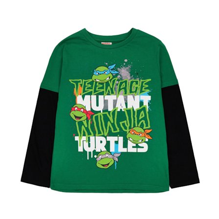 Teenage Mutant Ninja Turtles Pojkar Text Långärmad T-shirt 7-8