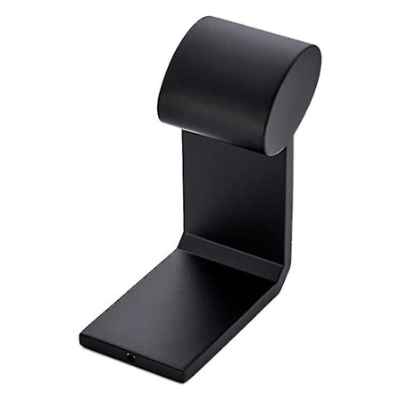 Svart Aluminium Enkelt Håndkle Badekåpe Henger Vanntett Limende Hengende Veggmontert Kleshengere