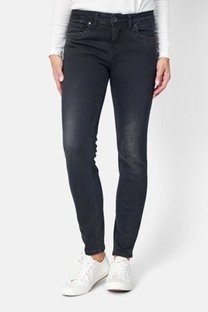 B. COPENHAGEN - Maggie Jeans - Vasket Grå - Straight Fit / Medium Talje
