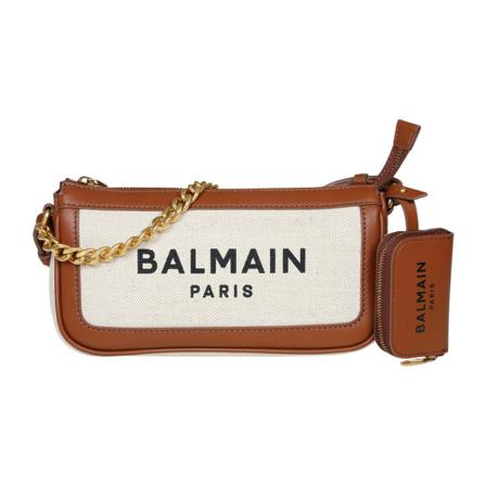 Balmain Tas Yn1Ln784Tcfn GEM , Beige , Dames , Maat: ONE Size Schoudertassen
