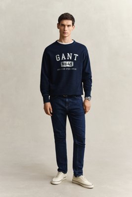 GANT - SLIM CLEAN WASH GANT JEANS til herre mid blue