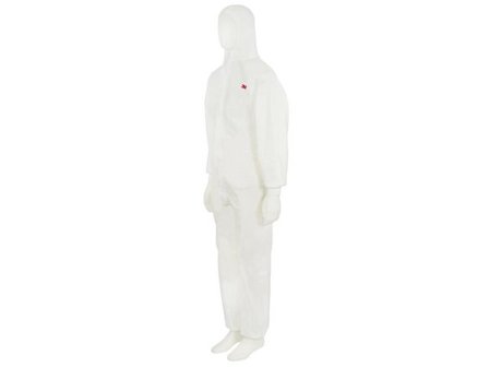 3M Korttidsoverall 4520 vit L - Lyreco - Skyddsutrustning - Engångskläder - Skyddsoverall