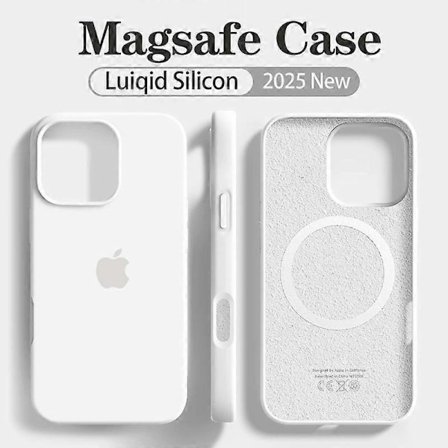 Original Magsafe flydende silikone blødt etui til Apple iPhone 16 15 14 12 13 Pro Max trådløs opladning med logo 16 magnetisk cover
