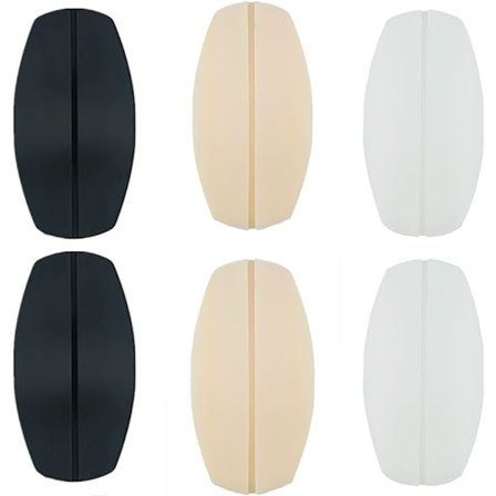 3 par silikon BH-stroppputer, sklisikre skulderputer 9x5cm[JSR]