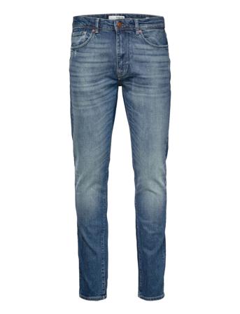 Slhslim-Leon 24603 Mb Tencel Jns W Slim Jeans Blå Selected Homme