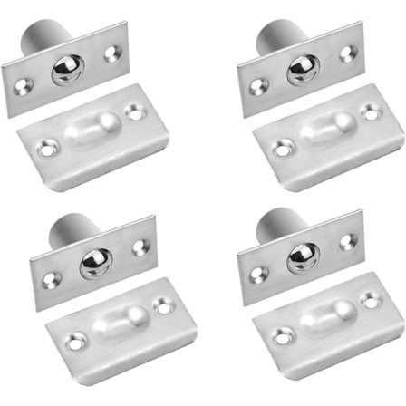 Spärrar och lås 4 st Kulspärr i rostfritt stål Skåpdörr Kulrulle Spärr Kulspärr med skruvar för hemkök Garderob