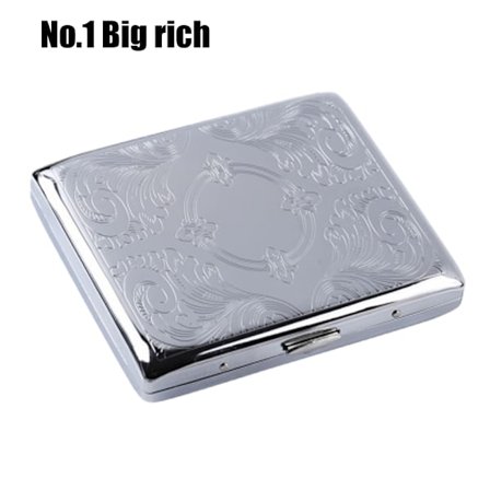 Stilfuldt Cigaret Etui i Aluminium