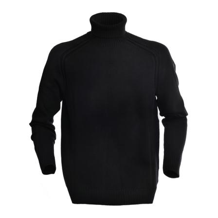 RRD Knit Plain Turtle Sort, Herre Rullekraver