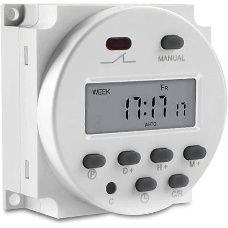 (Pow yeah!) Cn101A DC 12V Digital LCD Timer Programmerbar LCD-skjerm Digital LCD Strømforsyning Ukentlig Timer Relékontroll Med Vanntett Beskyttelse 