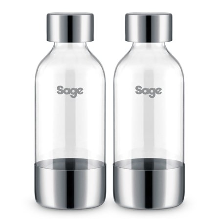 Sage InFizz flaske til sodavandsmaskine 2-pak, 0,6 liter - Klar | KitchenOne