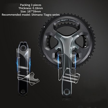 Cykel vevarmskydd film cykel tryckplatta skydd klistermärke osynlig vevarm klistermärke (stil D (TPH flexibel film))